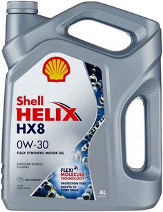 Моторное масло Shell Helix HX8 0W-30, 4 л