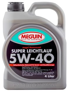 Моторное масло Meguin Megol Motorenoel Super Leichtlauf 5W-40, 4л