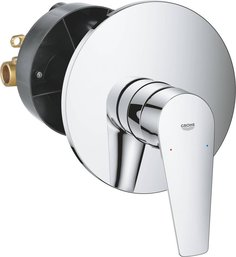 Смеситель для душа GROHE BauEdge New (хром, черная сталь)