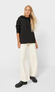 Stradivarius Базовое Худи Черный S