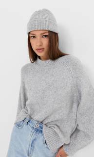 Stradivarius Базовая Шапка Из Трикотажа Плотной Вязки Серый 103