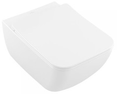 Подвесной безободковый унитаз с сиденьем микролифт Villeroy & Boch Venticello 4611R0R1 + 9M80S101