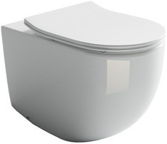 Приставной безободковый унитаз с сиденьем микролифт Ceramica Nova Metropol CN4004