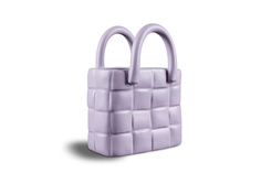 Дизайнерская ваза - сумка (my interno) фиолетовый 19x26x12 см.