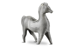 Дизайнерская статуэтка зебра (my interno) белый 20 см.