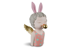 Дизайнерская статуэтка ангел bouble kids (my interno) розовый 11x31x11 см.