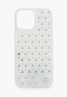 Чехол для iPhone Mercedes-Benz 13 Pro Max, PC/TPU Silver Stars Hard White