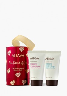 Набор для ухода за телом Ahava Deadsea Water Идеальный дуэт для рук и тела (минеральный крем для тела 40мл + минеральный крем для рук 40мл)