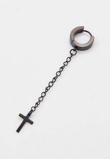 Серьга Bijouparad Пирсинг CROSS ON CHAIN