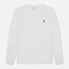 Мужской лонгслив Polo Ralph Lauren Custom Fit Embroidered Pony, цвет белый