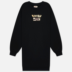 Женская толстовка Evisu All Over Printed Daicock Tunic, цвет чёрный