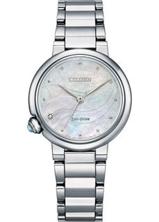 Японские наручные женские часы Citizen EM0910-80D. Коллекция Eco-Drive