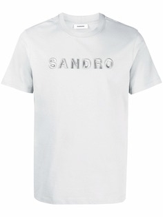 SANDRO футболка с логотипом