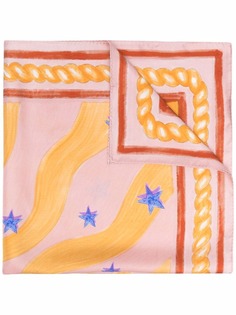SANDRO шелковый платок с узором
