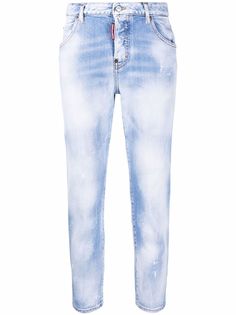 Dsquared2 укороченные джинсы с заниженной талией