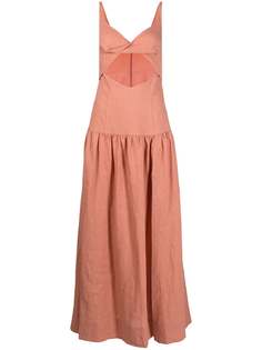 BEC + BRIDGE льняное платье Alamos с вырезами