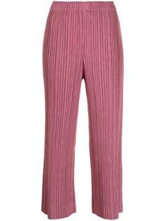 Pleats Please Issey Miyake укороченные плиссированные брюки