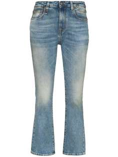 R13 расклешенные джинсы средней посадки