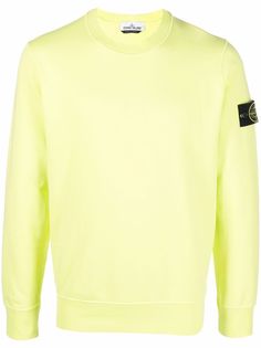 Stone Island толстовка с нашивкой-логотипом