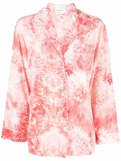 Alexander McQueen пижамная рубашка Sea Coral