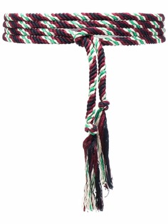 Isabel Marant плетеный ремень в полоску