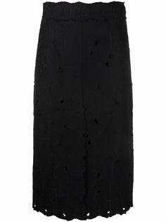 RED Valentino юбка миди Butterfly с вырезами