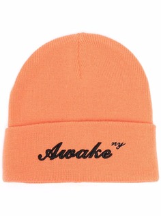 Awake NY embroidered-logo knitted beanie