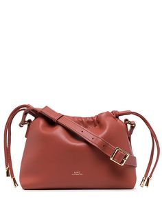 A.P.C. сумка-сэтчел с кулиской и логотипом
