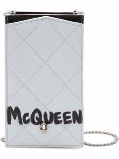 Alexander McQueen стеганый чехол для телефона с цепочкой