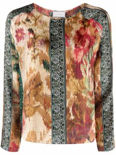 Pierre-Louis Mascia блузка с цветочным принтом