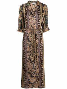 Pierre-Louis Mascia платье с леопардовым принтом