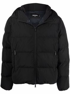 Dsquared2 пуховик на молнии с капюшоном