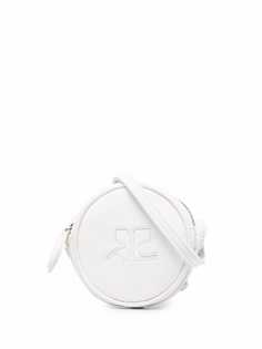 Courrèges мини-сумка с нашивкой-логотипом