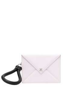 Courrèges клатч-конверт с ремешком на запястье