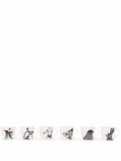 pols potten набор из шести кружек с принтом