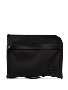 Salvatore Ferragamo сумка для ноутбука с нашивкой-логотипом