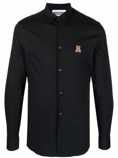 Moschino рубашка с нашивкой