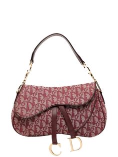Christian Dior сумка Saddle 2002-го года с узором Trotter