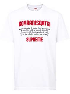 Supreme футболка с принтом Koyaanisqatsi