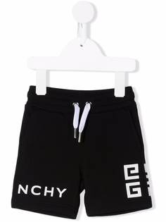 Givenchy Kids шорты с кулиской и логотипом