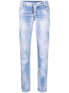 Dsquared2 джинсы скинни средней посадки