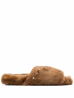 Jimmy Choo меховые слиперы Acinda