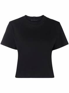 Helmut Lang укороченная футболка Core с логотипом