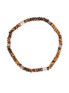Salvatore Ferragamo браслет Tigers Eye с бусинами