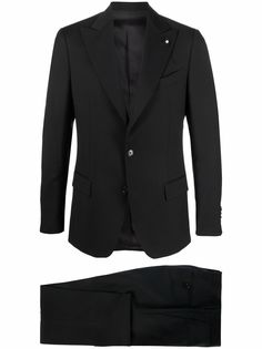 Lardini шерстяной костюм с однобортным пиджаком