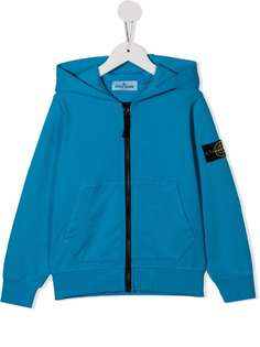 Stone Island Junior куртка на молнии с капюшоном