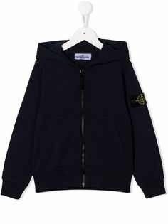 Stone Island Junior куртка на молнии с капюшоном