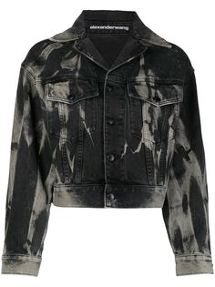 Alexander Wang куртка из вареного денима