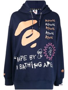 AAPE BY *A BATHING APE® худи с графичным принтом