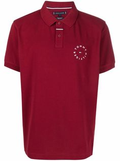 Tommy Hilfiger рубашка поло с вышитым логотипом